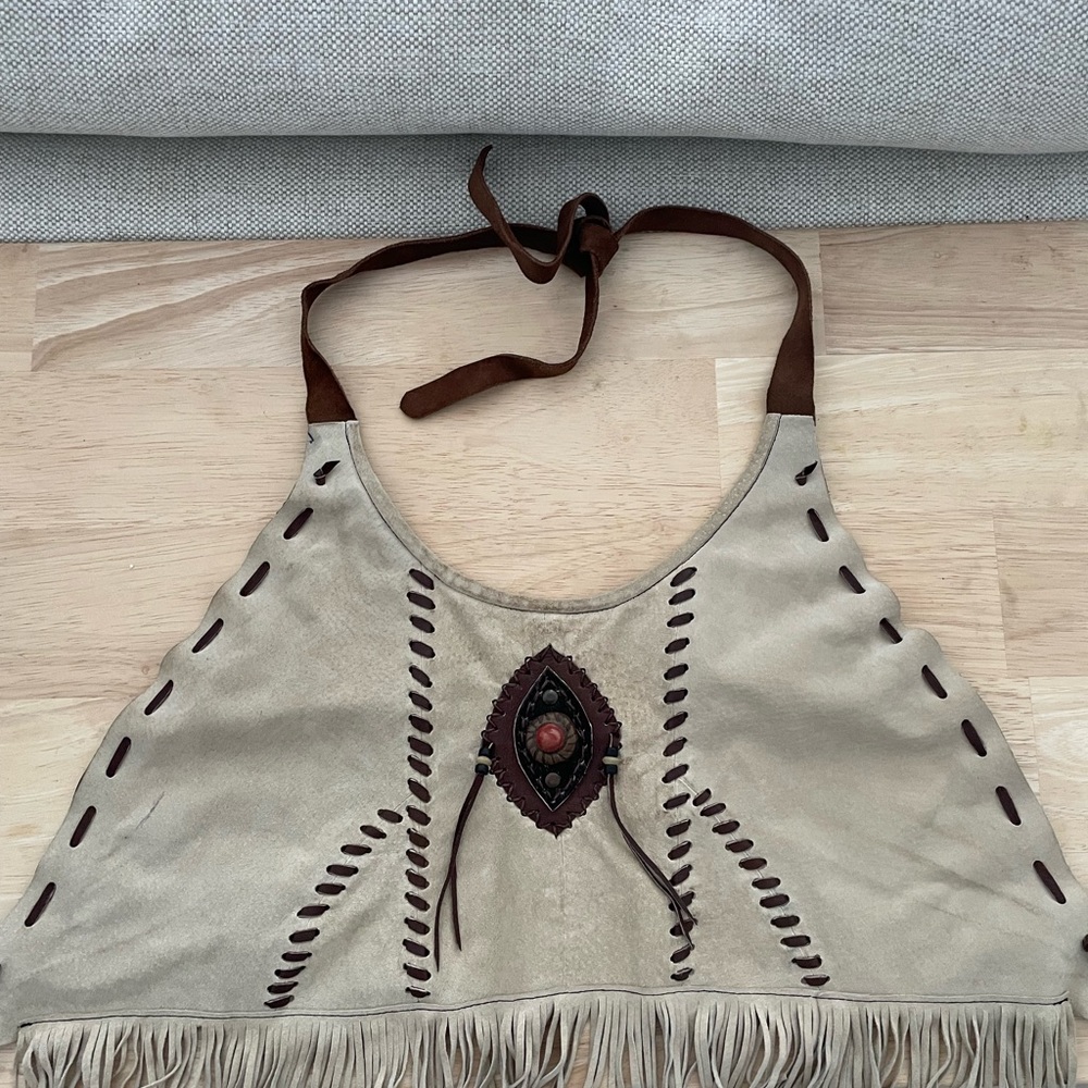 Genuine leather top